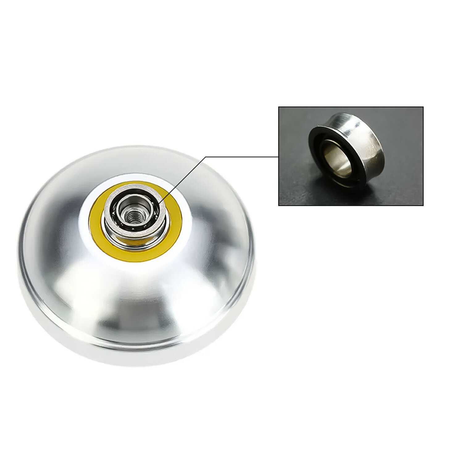 фото Профессиональный йо-йо Magic YOYO T6 Rainbow из алюминиевого сплава, серебристый