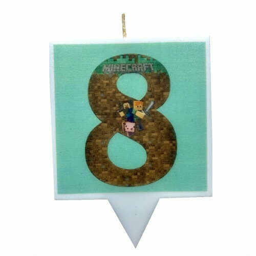 Свеча для торта Майнкрафт 