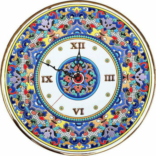 Рус-Арт Декоративные настенные керамические часы 40 см (Ч-4012)
