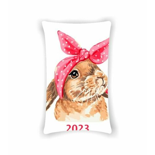 Подушка год Кролика №7, Картинка с двух сторон