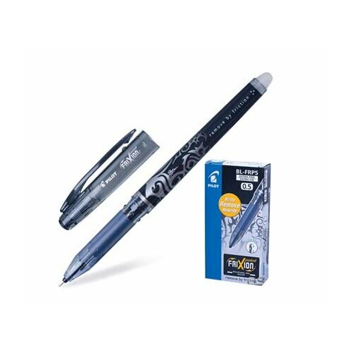 Ручка PILOT FRIXION POINT BL-FRP5-B 0,5мм гелевая Пиши стирай черная с ластиком+термо (12/144)