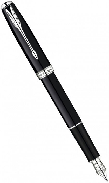 Parker S0808801 Ручка перьевая parker sonnet f530 sf, lacquer black сt (перо m)