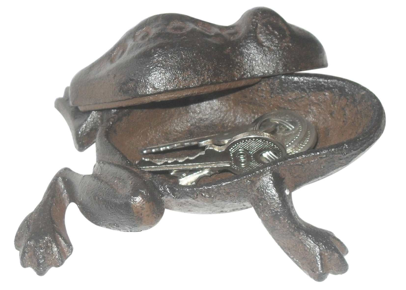 Шкатулка чугунная Лягушка