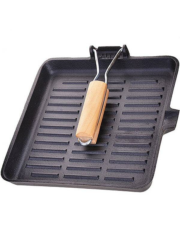 фото Сковорода-гриль Mayer&Boch, без крышки, чугунная, 27см