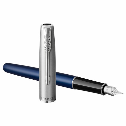 ручка перьевая parker sonnet f546 2146747 Ручка перьевая Parker Sonnet Subtle Blue СT черная, 0,8мм, подарочная упаковка