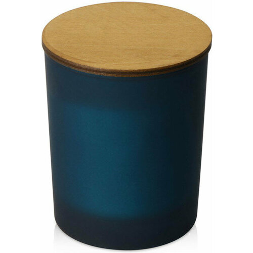 Свеча соевая ароматическая в стекле KIANA Niort, синяя