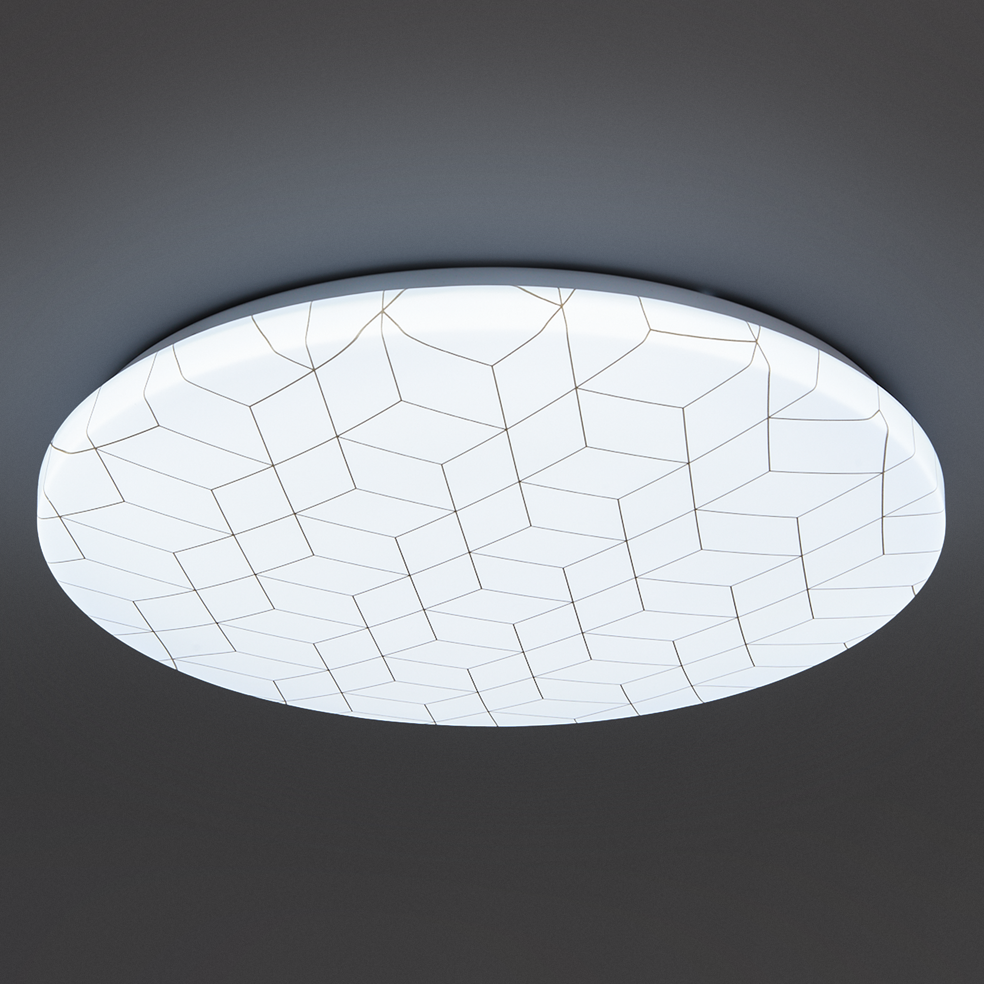 Светильник настенно-потолочный светодиодный Lumin Arte Mosaic C14LLW55W, 30 м², холодный белый свет, цвет белый
