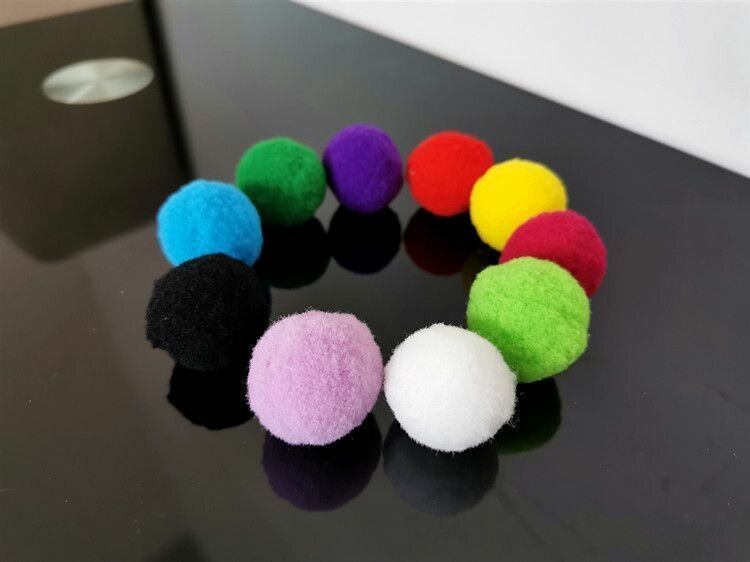 Бесшумные шарики для игр 10 штук, из искусственного меха, 30мм - фотография № 11