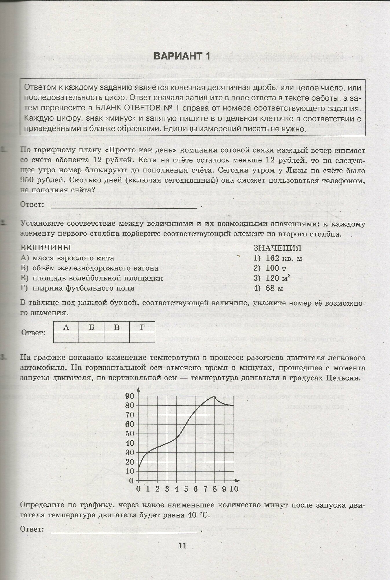 ЕГЭ-2024. Математика. Базовый уровень. 50 вариантов. Типовые варианты экзаменационных заданий - фото №2