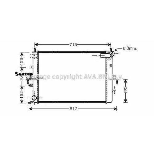 AVA AU2152 Радиатор системы охлаждения