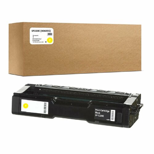 Картридж SP220E (406055) для Ricoh SPC220/C221/C222/C240 2.3K Yellow Compatible (Совместимый)