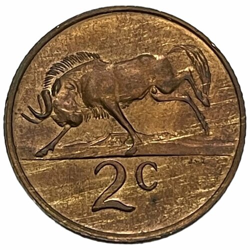 Южная Африка (ЮАР) 2 цента 1976 г. (Окончание президентства Якобуса Йоханнеса Фуше) клуб нумизмат монета 1 2 цента саравака 1896 года бронза раджа брук