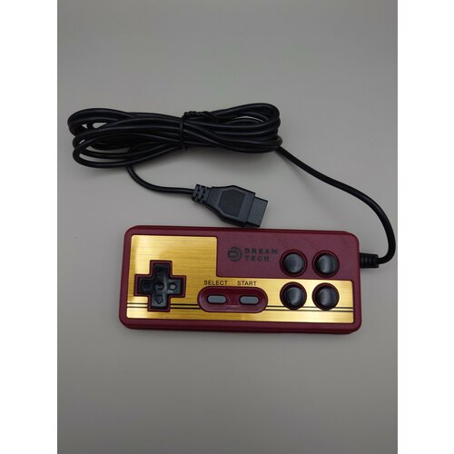 Джойстик, геймпад для Dendy 8-Bit, классический, разъем 9 Pin джойстик проводной retro genesis controller 8 bit p2 красно золотой 7 pin