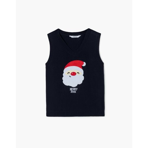 фото Жилет gloria jeans, размер 12-18мес/86, синий