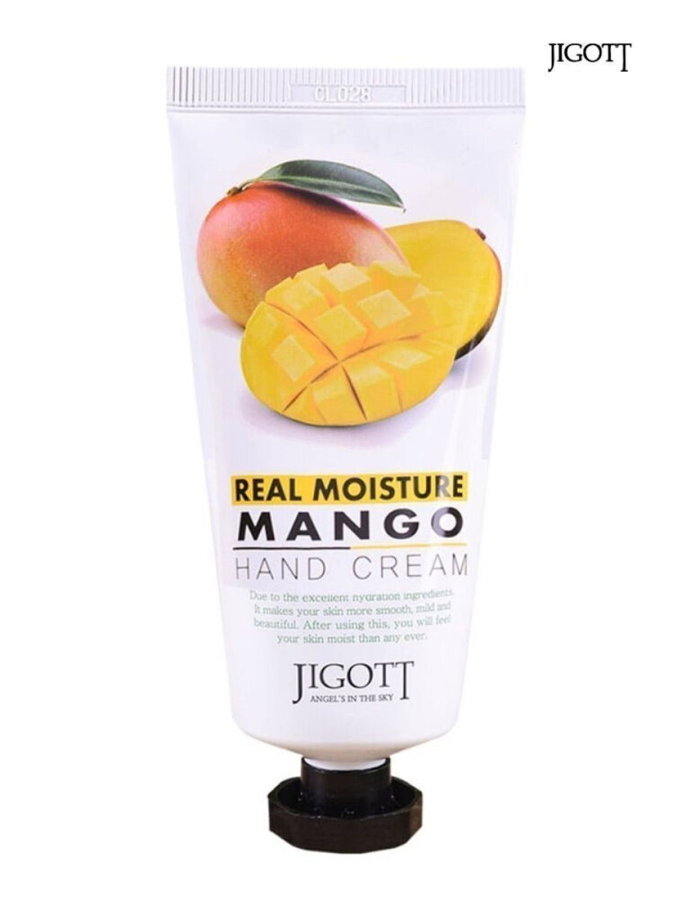 Jigott Крем для рук Real Moisture Mango Hand Cream, 100 мл.