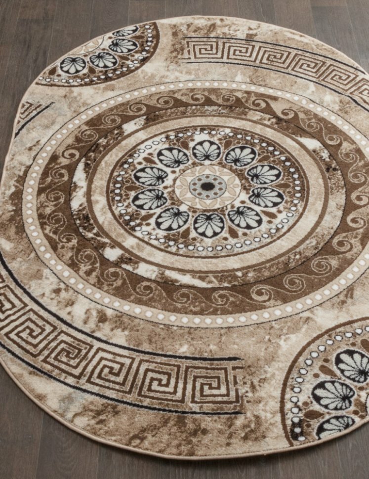 Ковер Valencia Delux d300 - BROWN - Овал (2 х 3 м)