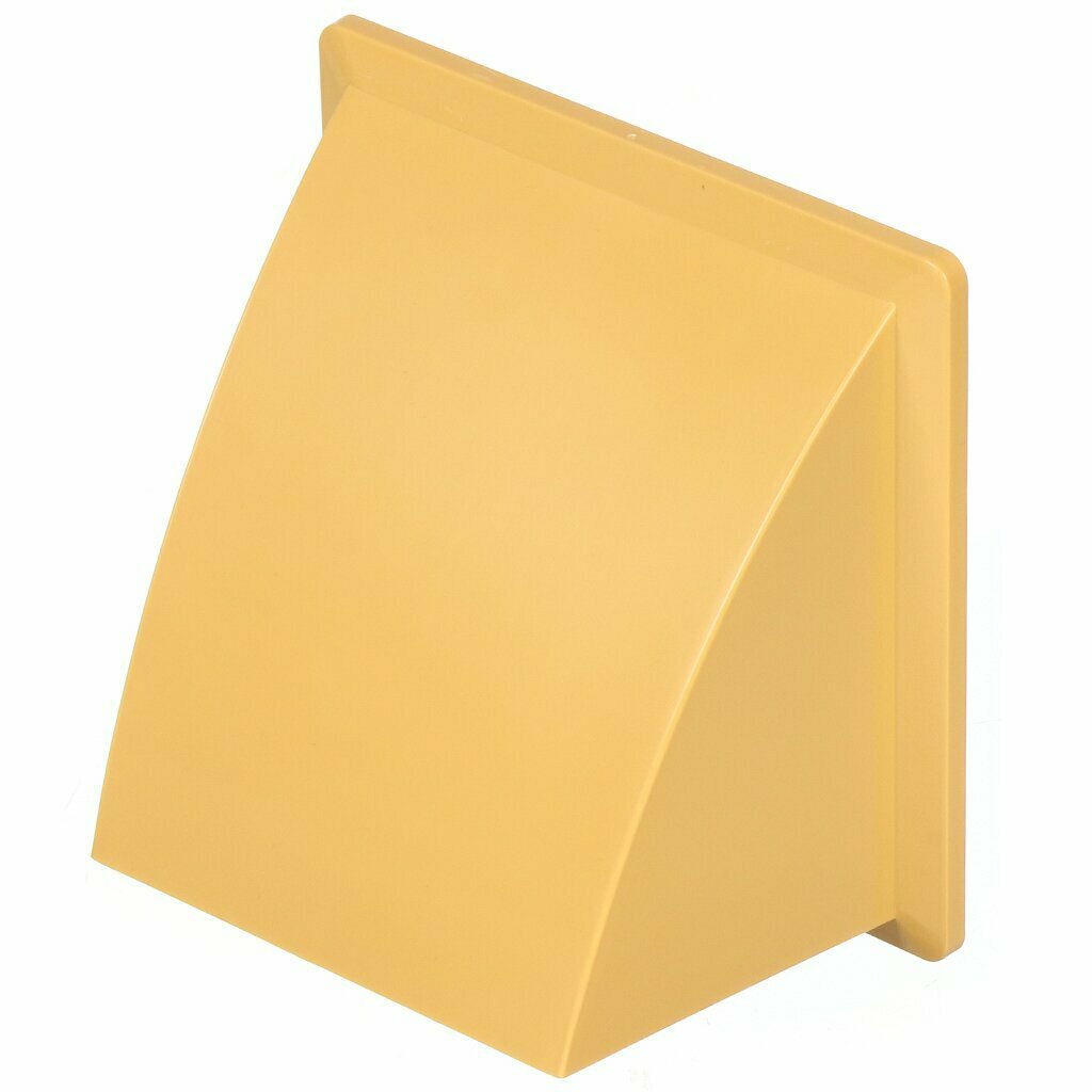 фото Выход стенной пластик, вытяжной, 175х175 мм, с обратным клапаном, с фланцем D125, серый, Event, 175К125ФВ сер