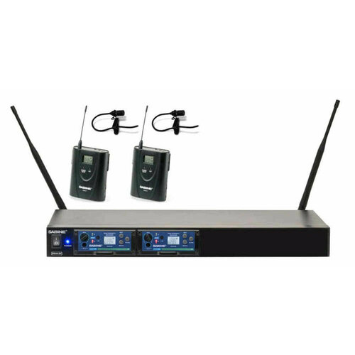 SWS40-R2-T10-E-M725 2-канальная радиомикрофонная система UHF-725 2 модульных приёмника в рэковом корпусе 1U 2 поясных передатчика с петличными микрофонами SW10L 5402600₽