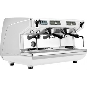 фото Профессиональная рожковая кофемашина Nuova Simonelli Appia Life, 2-гр полуавтоматическая кофемашина, высокая группа, белый