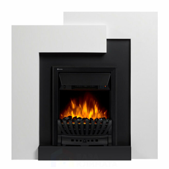 фото Каминокомплект Electrolux Tetris Classic с очагом EFP/P-1020LS белый, серый