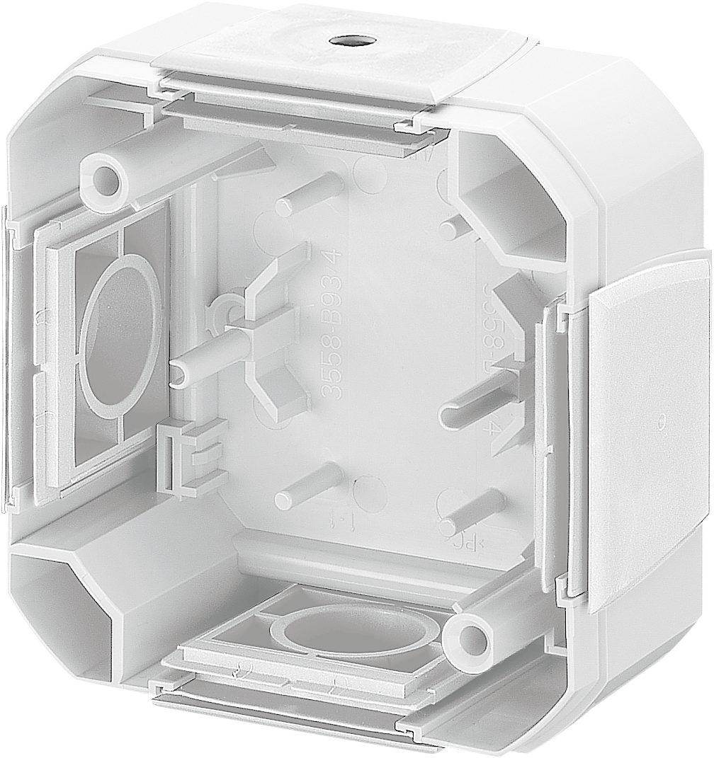 Коробка накладного монтажа ABB Variant+ с четырьмя вводами белый