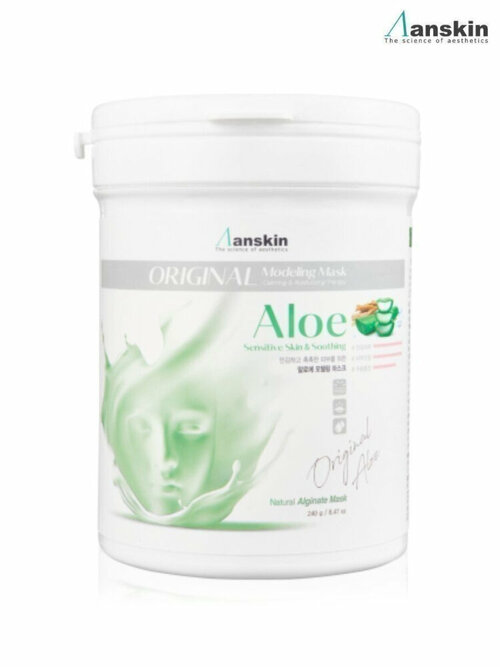 Anskin Альгинатная маска Aloe Modeling Mask с экстрактом алоэ, 700 мл.