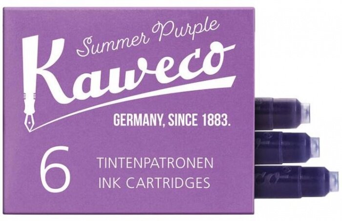 Kaweco 10000010 Картриджи с чернилами (6 шт) для перьевой ручки kaweco summer purple
