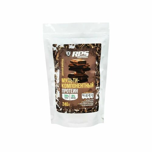 RPS Nutrition Мульти-компонентный Протеин 240 гр (RPS Nutrition) Двойной шоколад rps nutrition isotonic bcaa mix 240 гр rps nutrition смородина