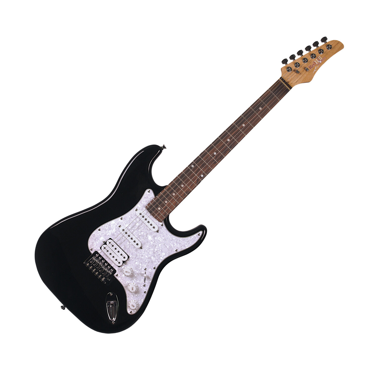 REDHILL STM200 BK - электрогитара, Stratocaster, S-S-H, тополь/клен, цвет черный