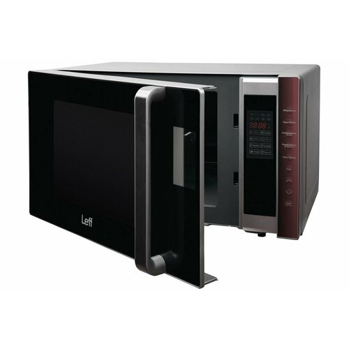 микроволновая печь airhot wp900 23l черный серебристый Микроволновая печь 23L GRILL SILV 23MD803SG 800W LEFF