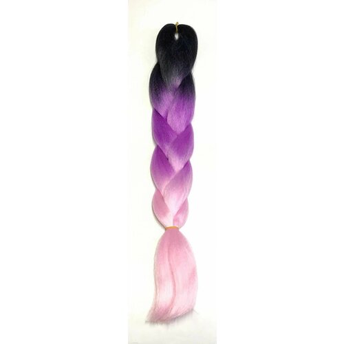 Канекалон-коса трехцветная C5, 60см, 100гр, 1 шт