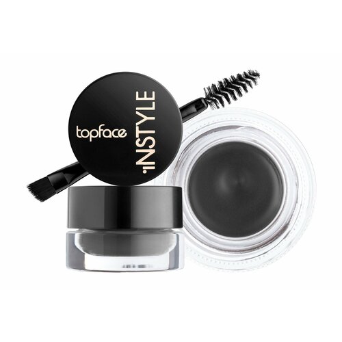 TOPFACE Гель для бровей Instyle Eyebrow Gel водостойкий, с кисточкой, 3,5 г, 07 Granite