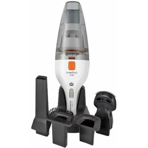 Пылесос ручной Gorenje MVC148FW сухая влажная уборка белый серый 585000₽