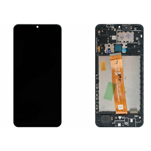 Дисплейный модуль с тачскрином для Samsung Galaxy A12 Nacho (A127F) (черный) дисплей для samsung a127f galaxy a12 nacho в сборе с тачскрином черный