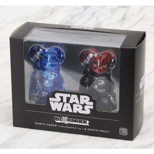 Фигурка BearBrick Darth Vader Holographic ver. & Darth Maul 100% set of 2