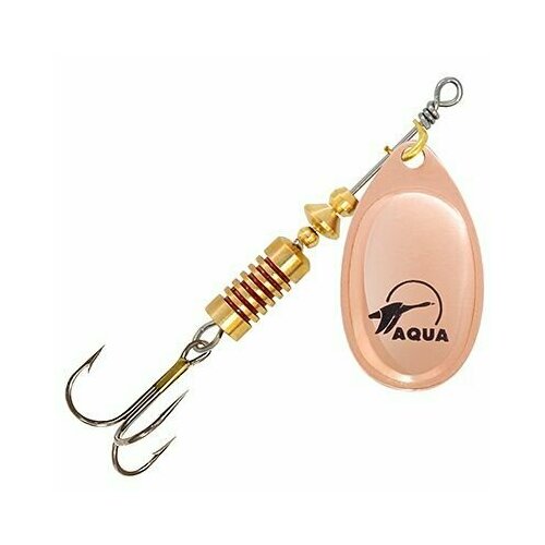 фото Блесна для рыбалки aqua aglia 12,0g, лепесток № 5, цвет a2-06 (медь), 1 штука