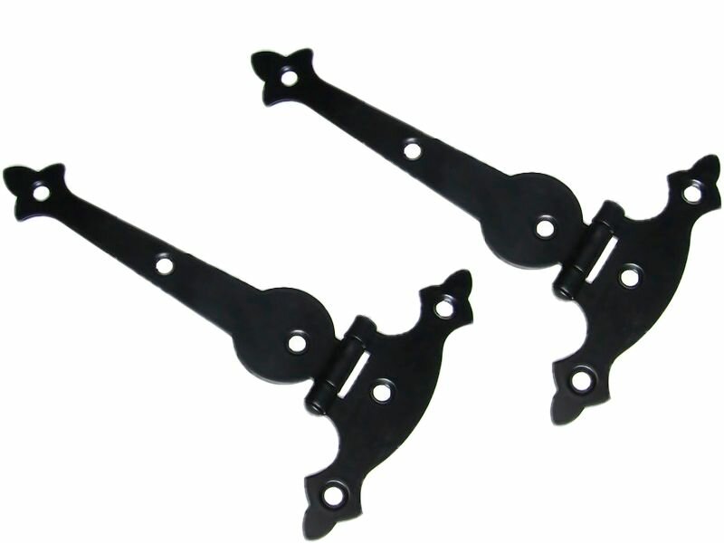 фото Петля-стрела мебельная "Классика" ноэз ПСМК-150-SL черный матовый (комплект 2 штуки)