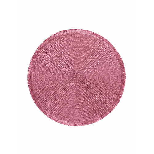Салфетка сервировочная под столовые приборы круглая плейсмат на стол 38 Q Rival фуксия фиолетовая 302₽