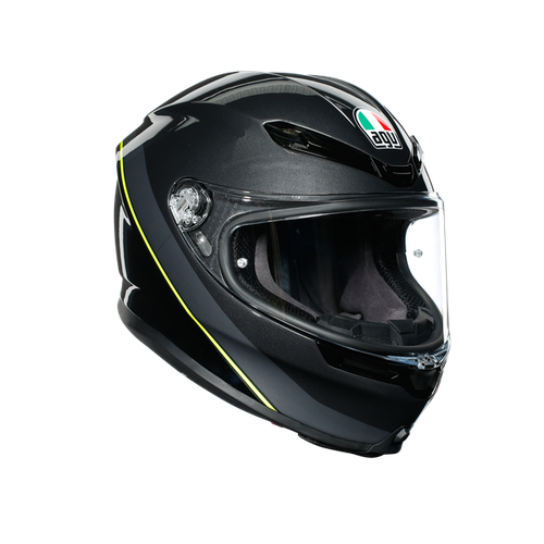 Шлем AGV K-6 MULTI Minimal Gunmetal/Black/Yellow-Fluo XS