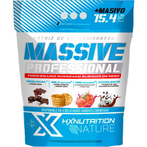 фото Гейнеры высокоуглеводные hx nutrition nature massive gainer (7000 г) клубника