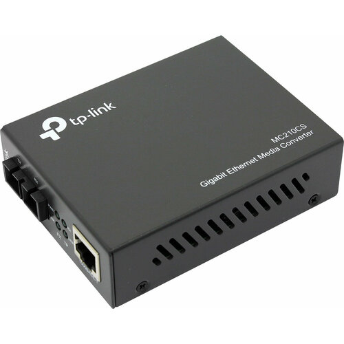 Медиаконвертер TP-Link MC210CS 1000Mbit RJ45 1000Mbit SC медиаконвертер tp link mc210cs v4