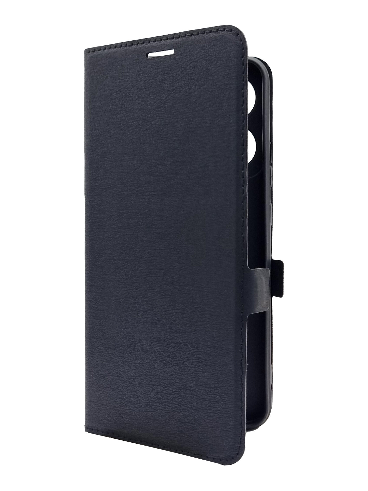 Чехол на Infinix Smart 7 Plus (Инфиникс Смарт 7+) черный книжка эко-кожа с функцией подставки отделением для карт и магнитами Book case, Brozo