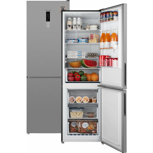Отдельностоящий холодильник с инвертором Weissgauff WRK 1850 D Full NoFrost Inverter Inox 5499000₽