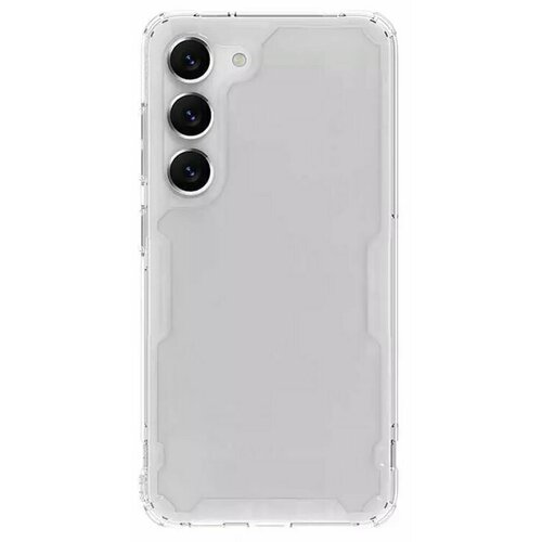 Накладка Nillkin Nature TPU Pro Case силиконовая для Samsung Galaxy S23 SM-S911 прозрачная накладка пластиковая для samsung galaxy s23 s911 с силиконовой окантовкой серая