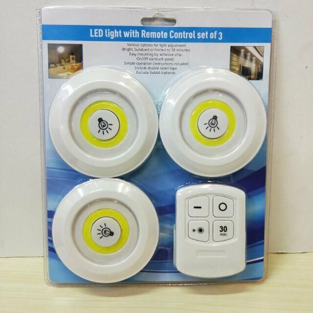 Cветодиодный светильник LED light with Remote Control set of 3 - фотография № 4