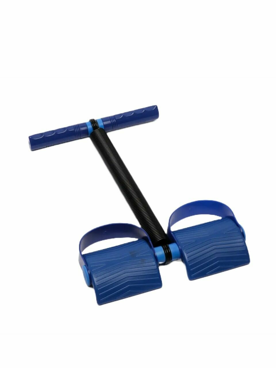 Эспандер ножной для фитнес тренировок, пресса и ног, синий