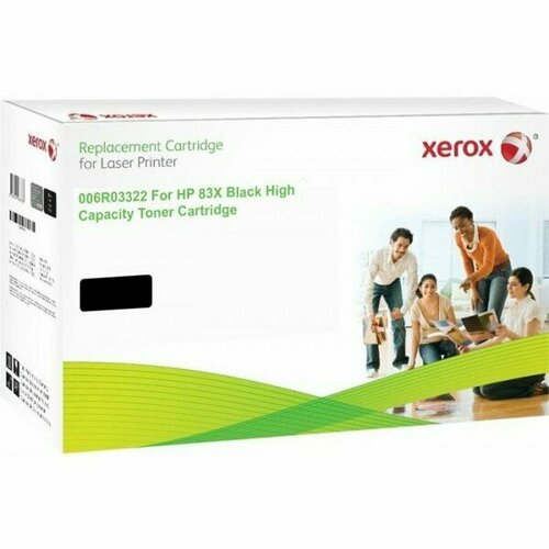 006R03322 / CF283X Xerox совместимый черный тонер-картридж для HP LaserJet M200/ M201/ M202/ M225 (2 картридж hp cf283x к hp hp laserjet mfp m125 m127 cs cf283x 2 2к cactus