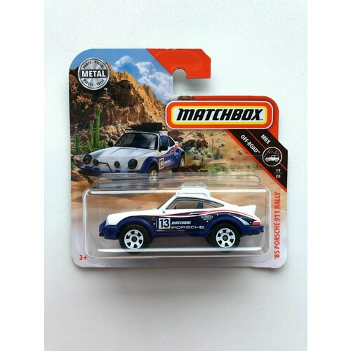 Машинка MATCHBOX '85 PORSCHE 911 RALLY MBX Off-Road 19/20 Mattel GCF02 машинка mattel matchbox mbx backhoe арт hft01 c0859 029 из 100