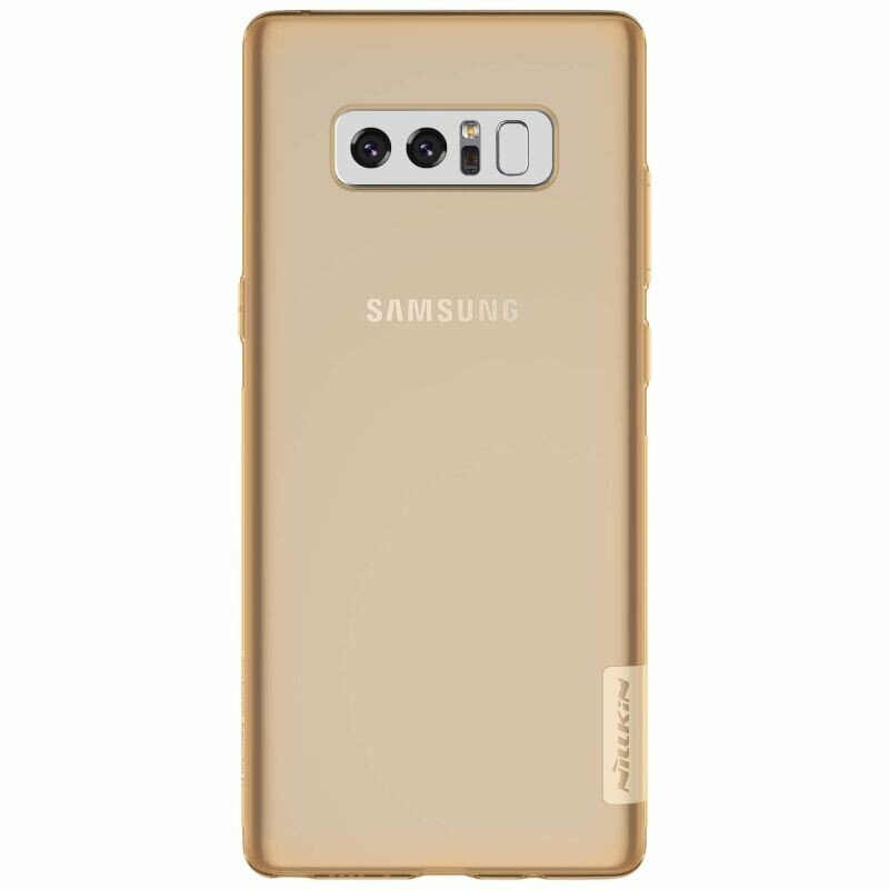 Накладка Nillkin Nature TPU Case силиконовая для Samsung Galaxy Note 8 N950 прозрачно-золотая
