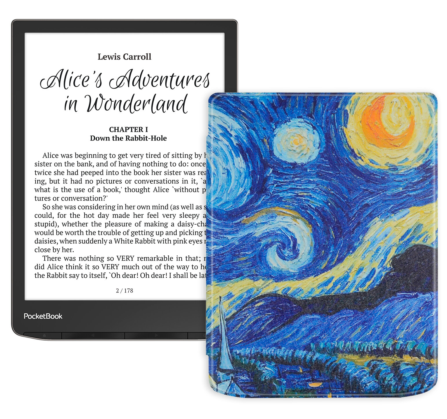 Электронная книга PocketBook 743G InkPad 4 с обложкой Van Gogh